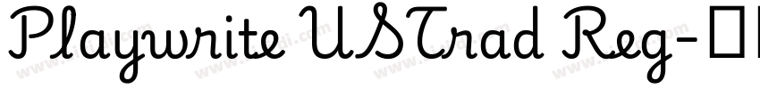 Playwrite USTrad Reg字体转换